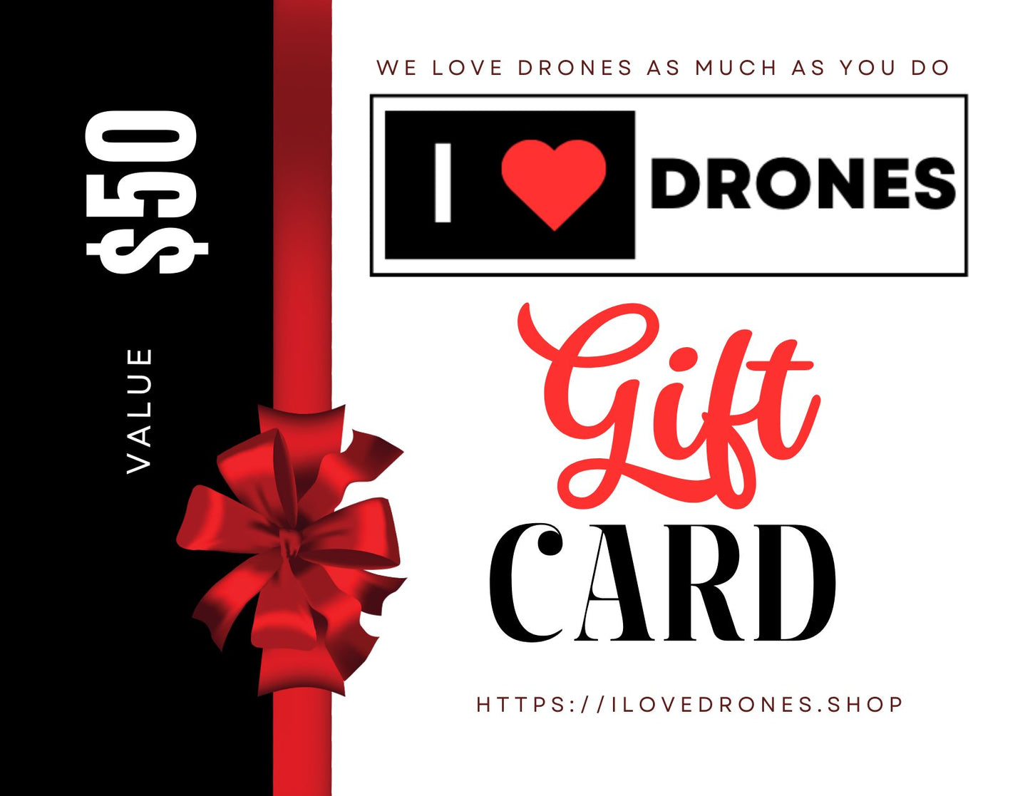 ILoveDrone.shop Gift Card - Choose Amount