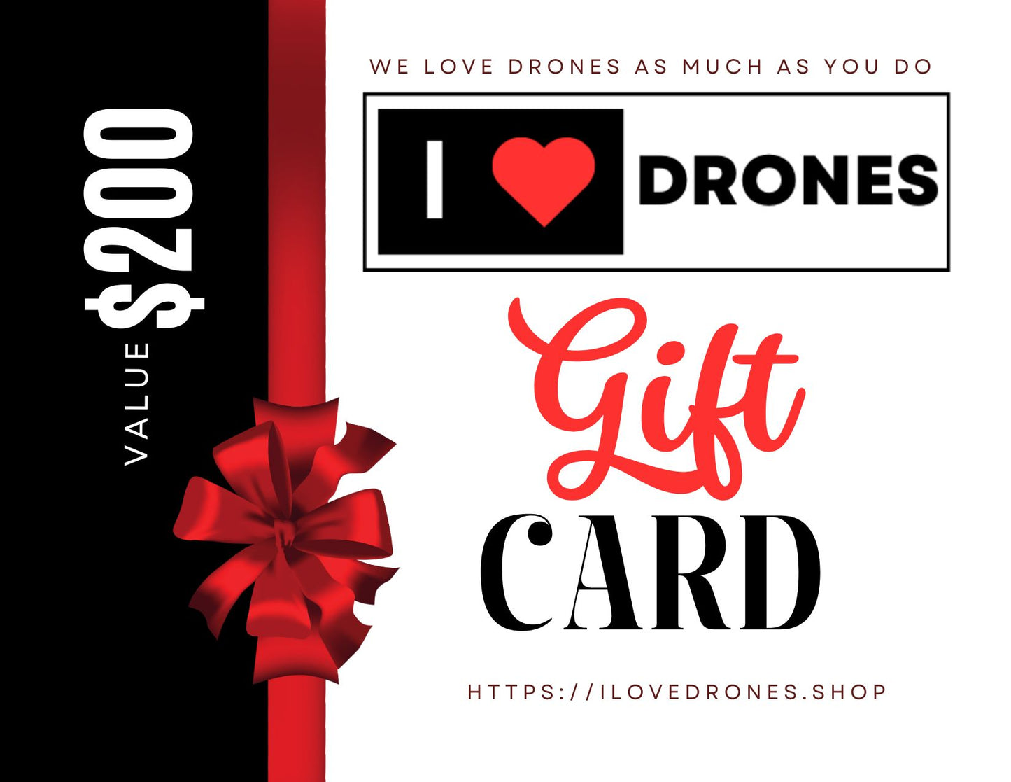 ILoveDrone.shop Gift Card - Choose Amount